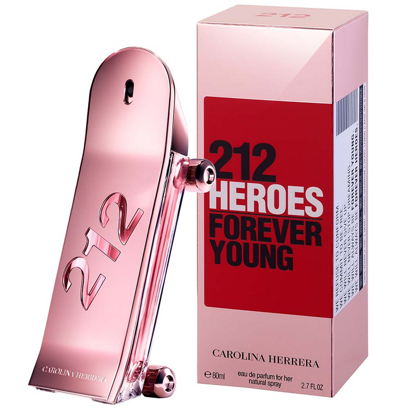 212 Heroes For Her Carolina Herrera – Perfume Feminino – Eau de Parfum - 80ml